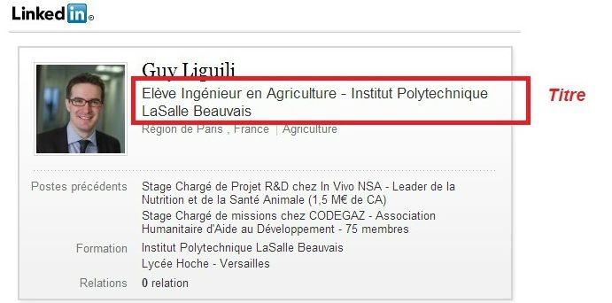 Profil LinkedIn Profil LinkedIn