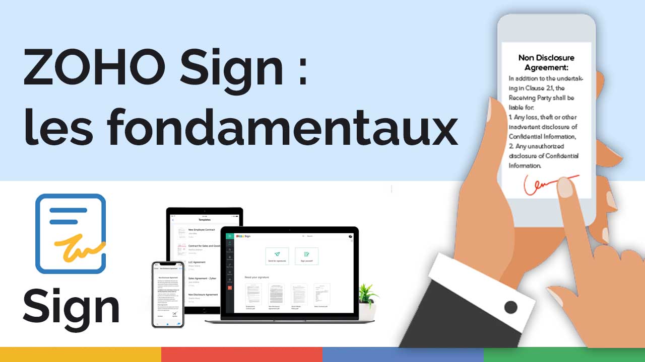 ZOHO Sign - les fondamentaux