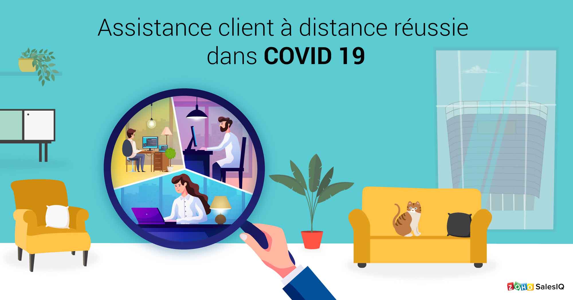 Service client au milieu de COVID 19