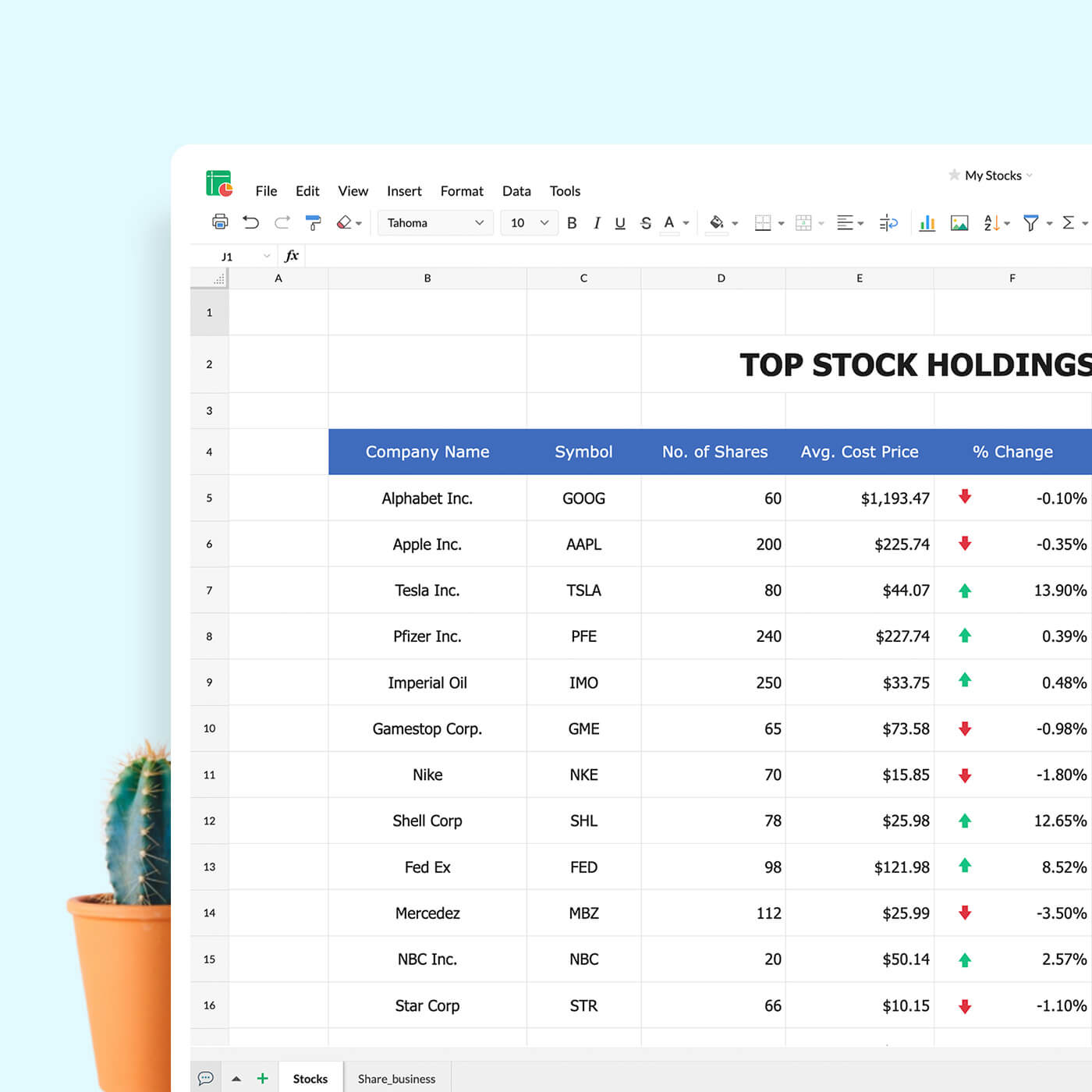 ZOHO SHEET IMAGE