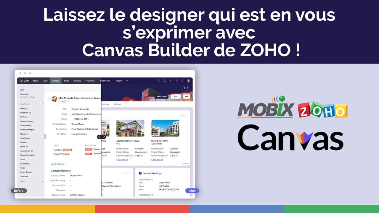 Laissez le designer qui est en vous s’exprimer avec Canvas Builder de Zoho