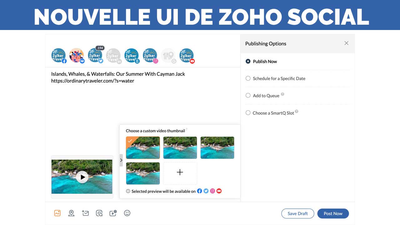 ZOHO Social : Une nouvelle interface plus efficace que jamais