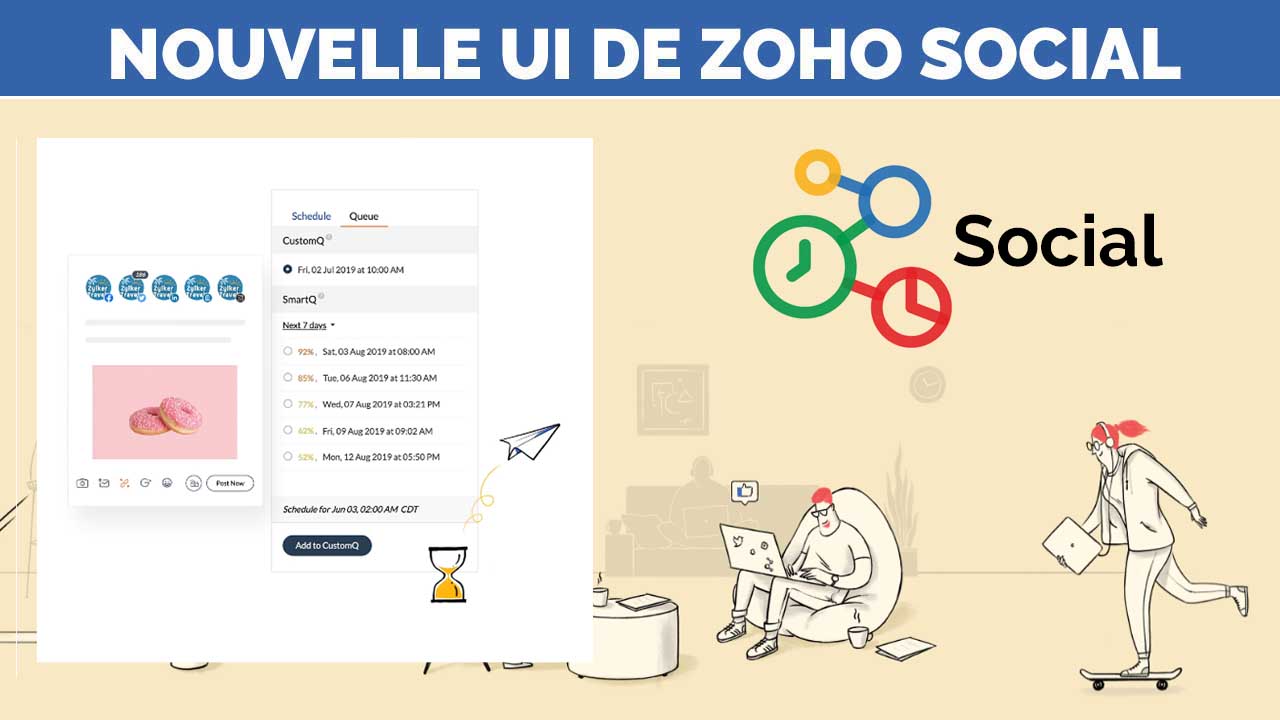 ZOHO Social Une nouvelle interface plus efficace que jamais