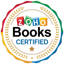 Zoho Books certified badge