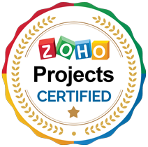 Zoho Projects certified badge
