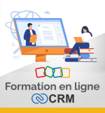 Formation sur les fondamentaux de Zoho CRM avec participants actifs.