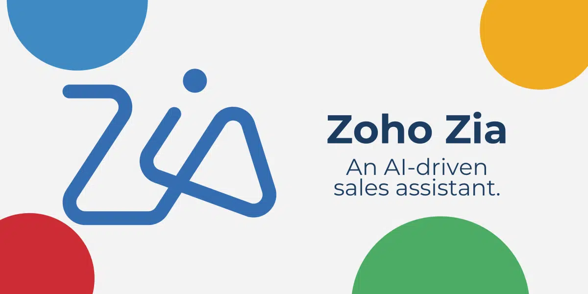 Zoho Zia, an AI driven sales assistant