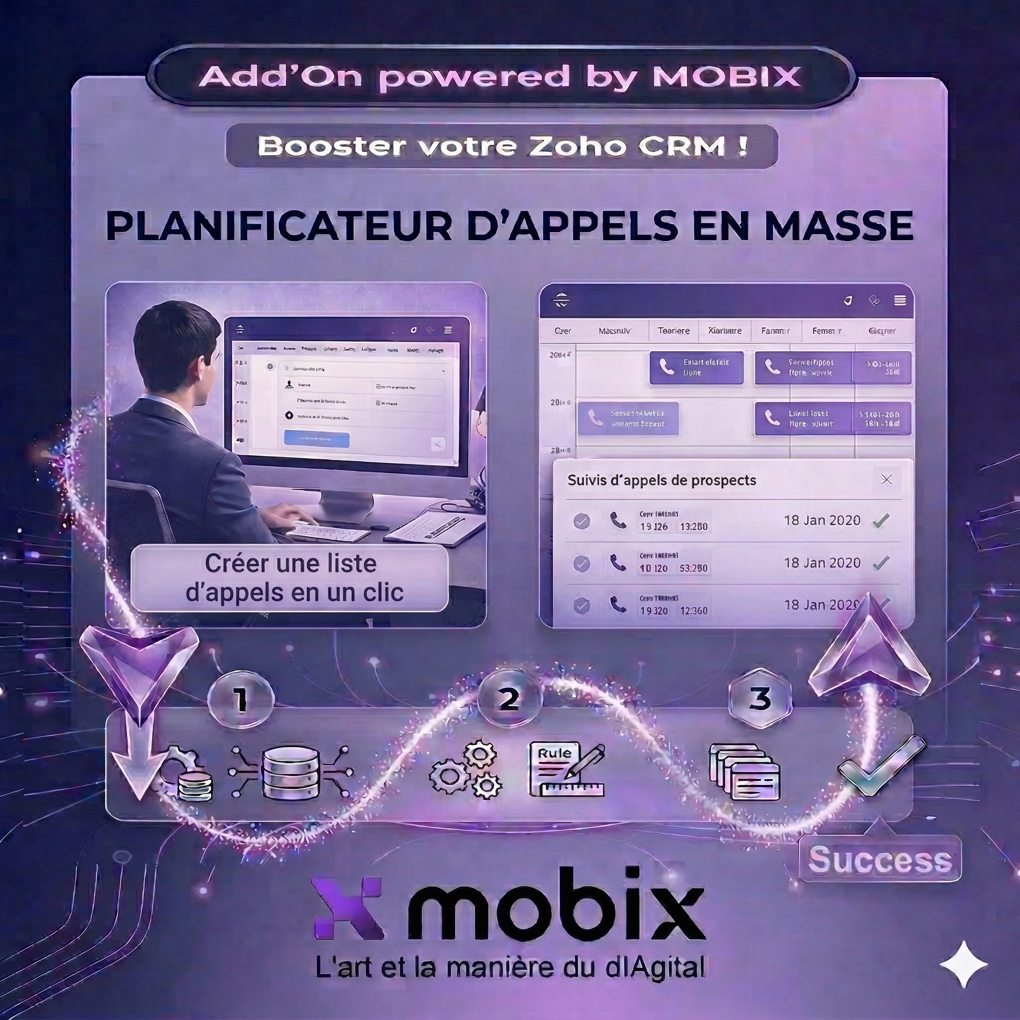 Add'On | Zoho CRM : Planificateur d'appels en masse