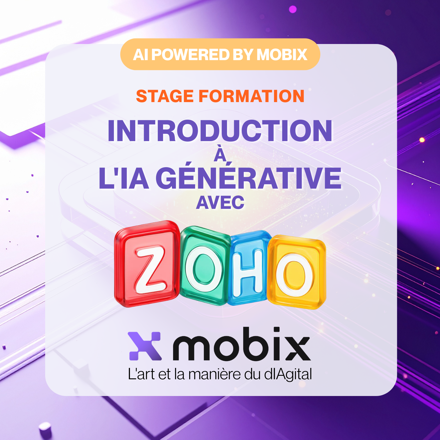 Stage Formation | Introduction à l'Intelligence Artificielle avec Zoho