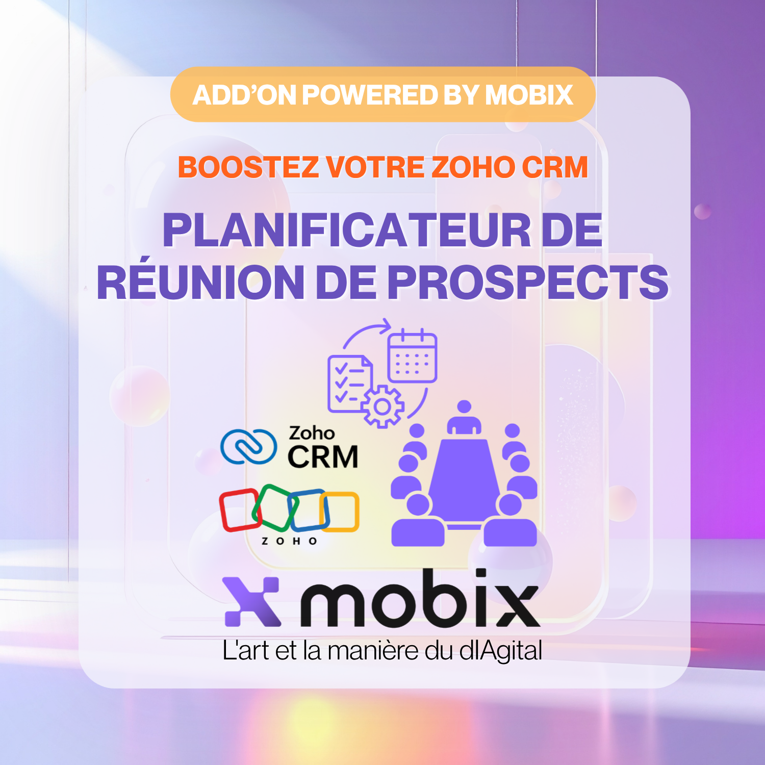 Add'On | Zoho CRM : Planificateur de réunion de prospects